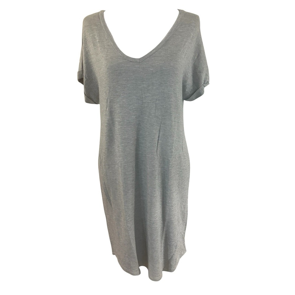 Antistar Gray Tee Shirt Dress Womans Sz S Casual, Travel